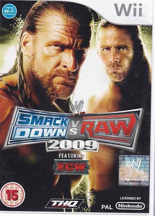 WWE Smackdown vs Raw 2009 - Wii - (B Grade) (Used) (Eng)